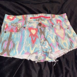 Cute Printed Denim Shorts